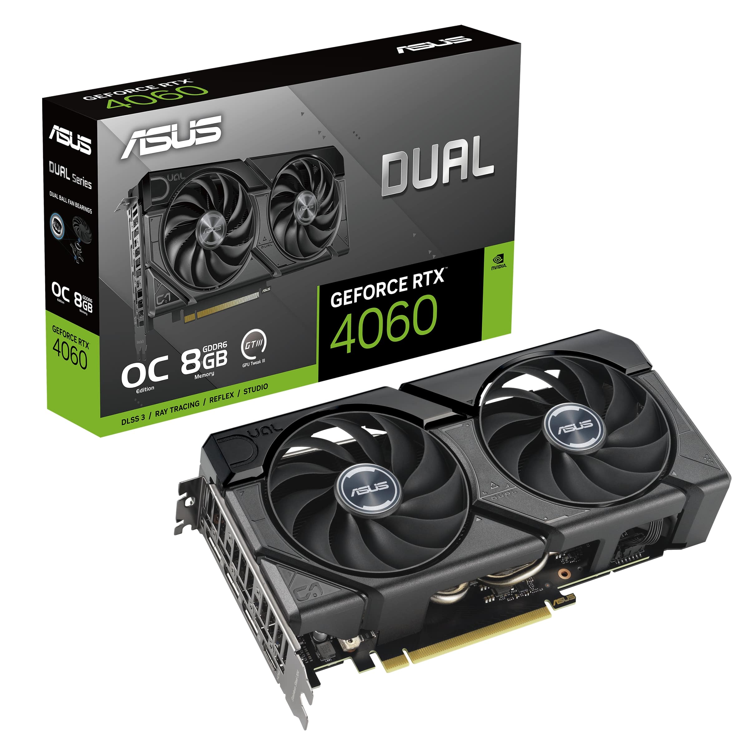 ASUS Dual RTX™ 4060 OC Edition 8GB GDDR6